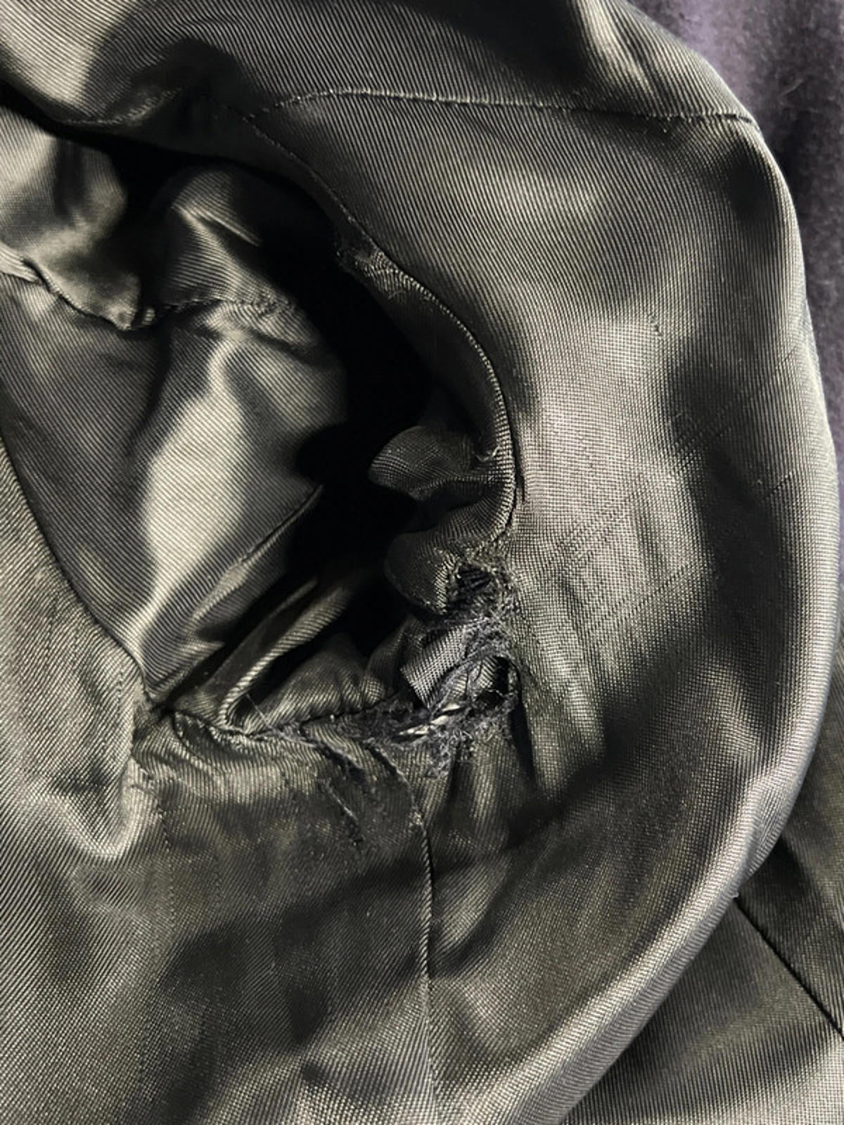 Vintage Navy Madeleine Trenchcoat | 10 | Viscose Blend