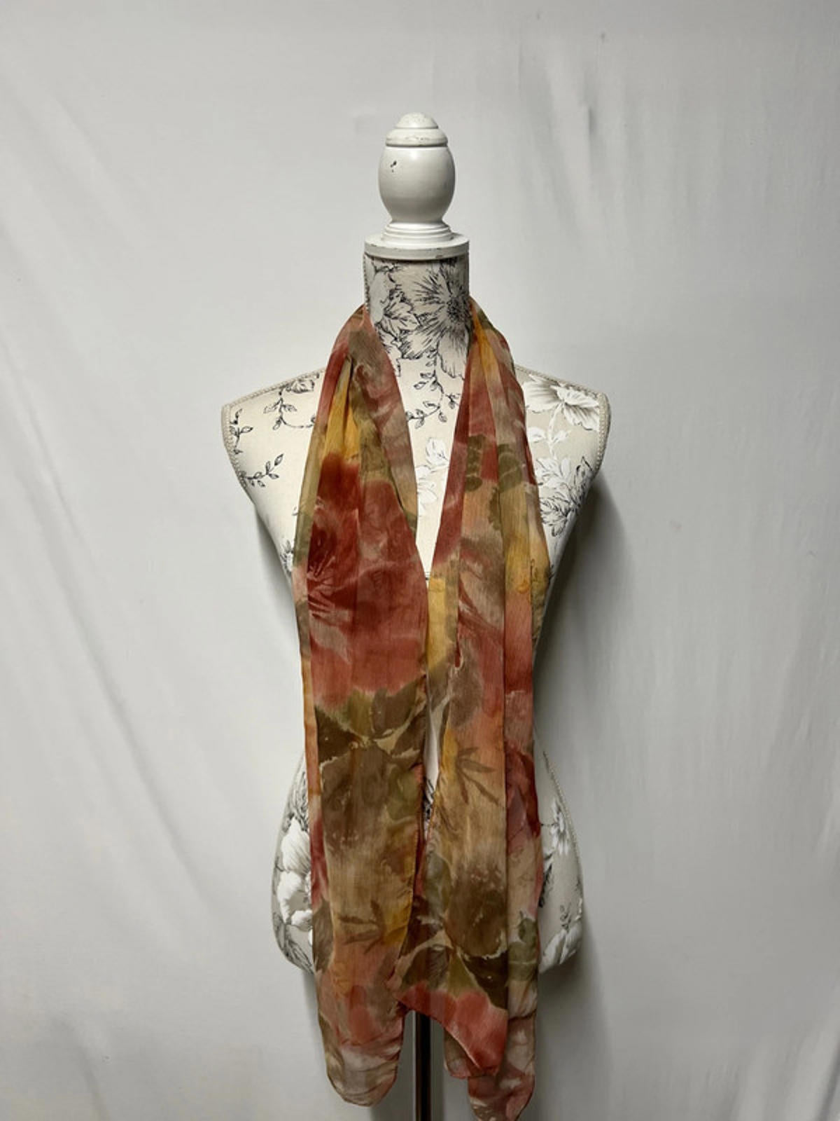 Vintage Scarf | Pink Rose Style