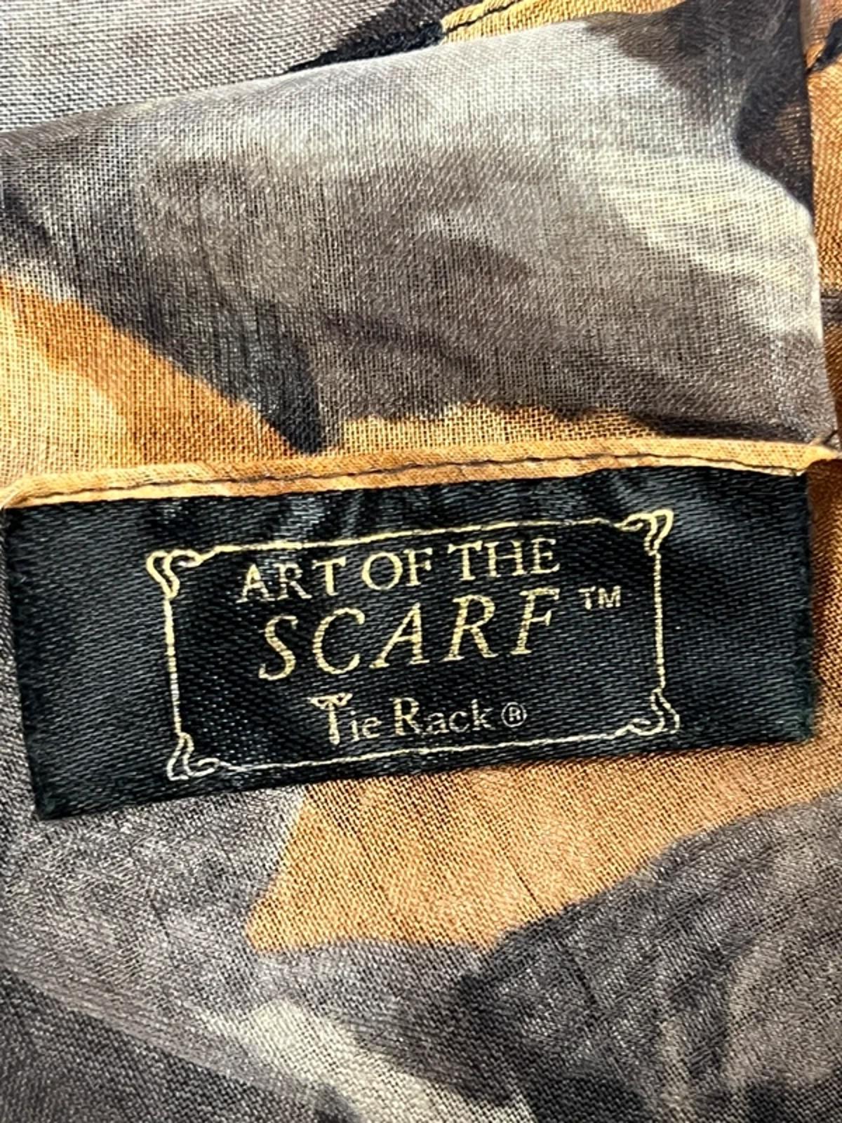 Vintage Ladies Scarf | Black and Yellow Good Condition