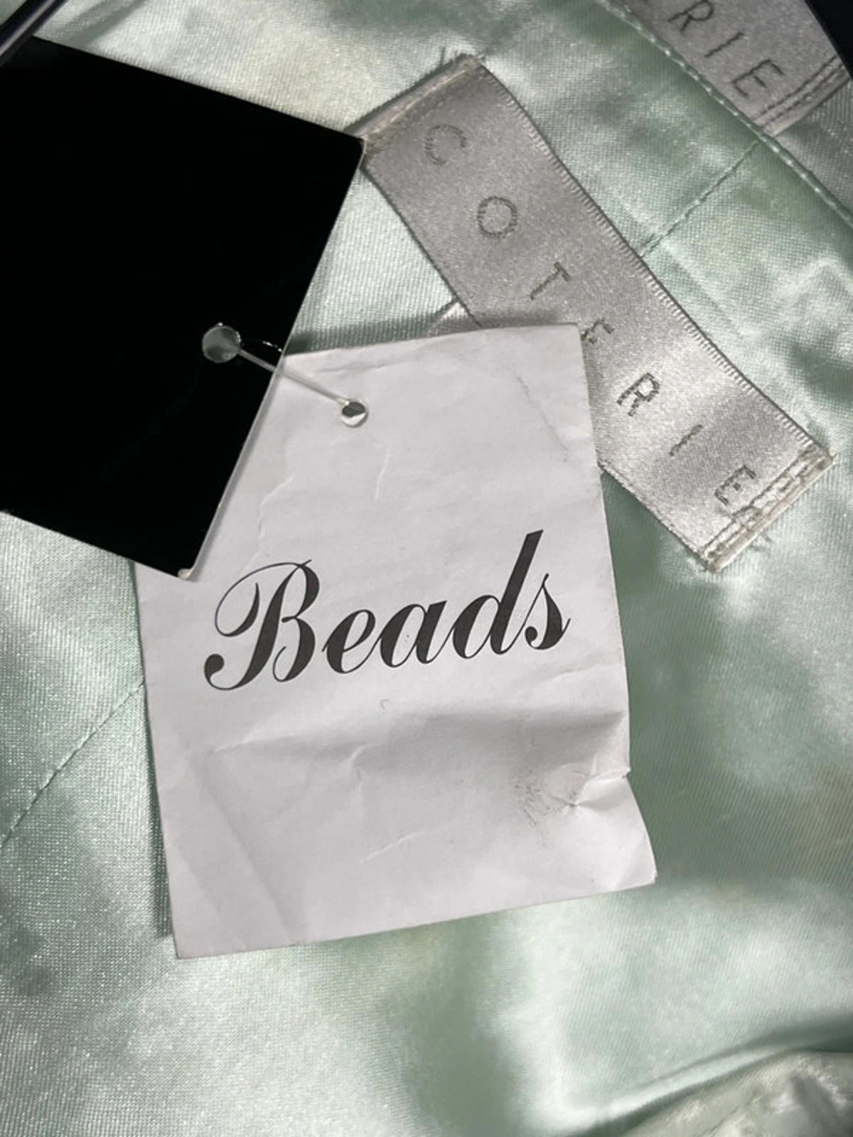 Vintage Light Green Jacquard Skirt Suit with Button Front Jacket