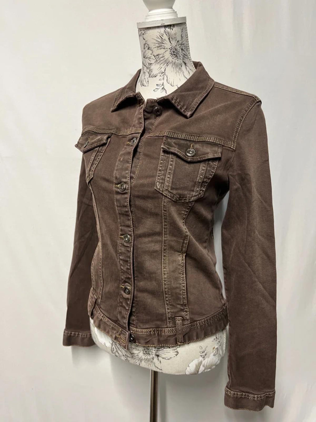 Onado | L | Chocolate brown jacket | Cotton Blend