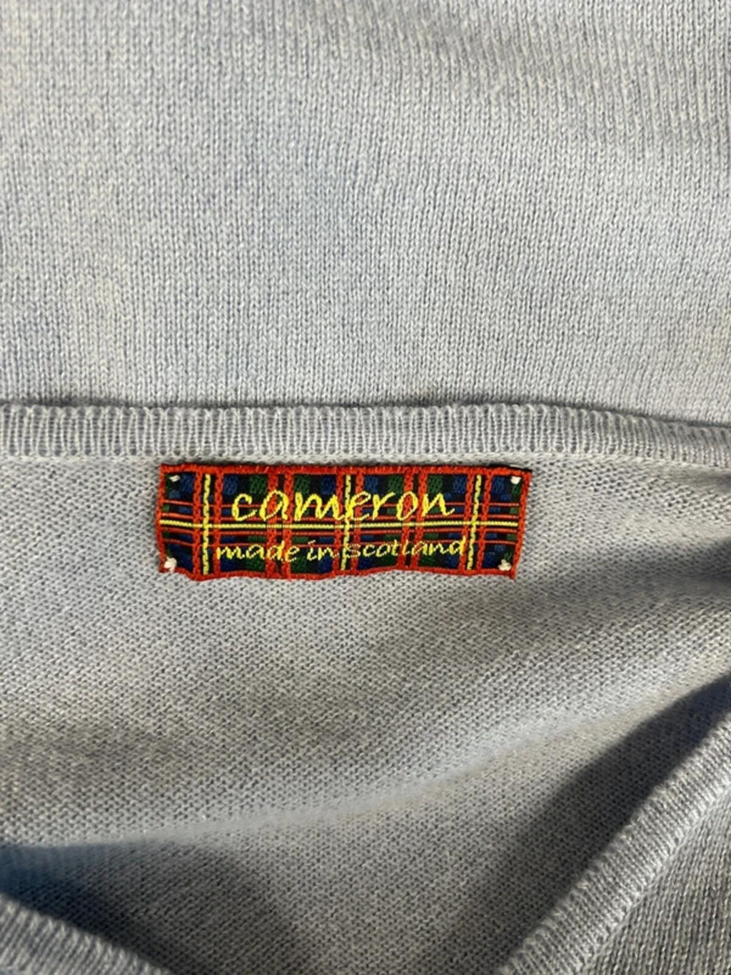 Cameron | Scottish Cashmere | 14 | Eggshell blue jumper