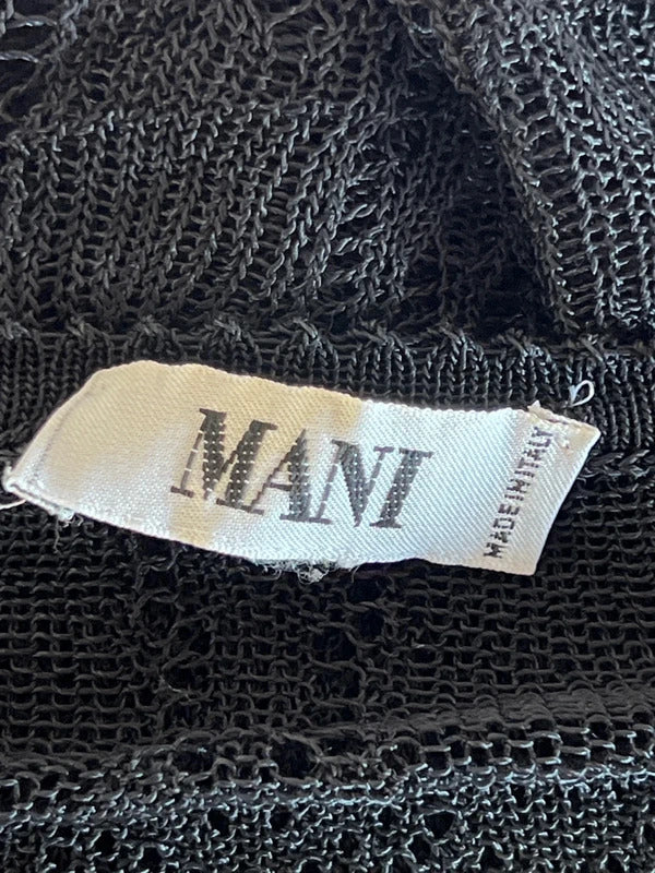 Mani | Size 12/14 | Black crochet short arm top