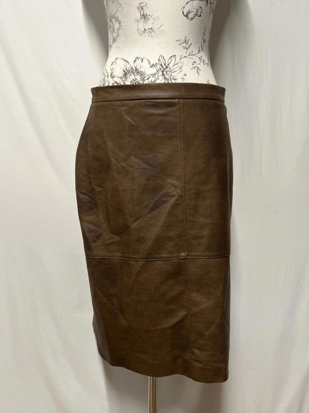 Ej Verdi | 12 | Faux Leather Brown Skirt