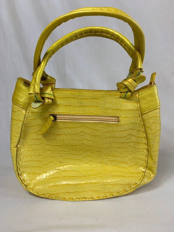 Depride | 1980’s Vintage Yellow bucket bag/handbag |