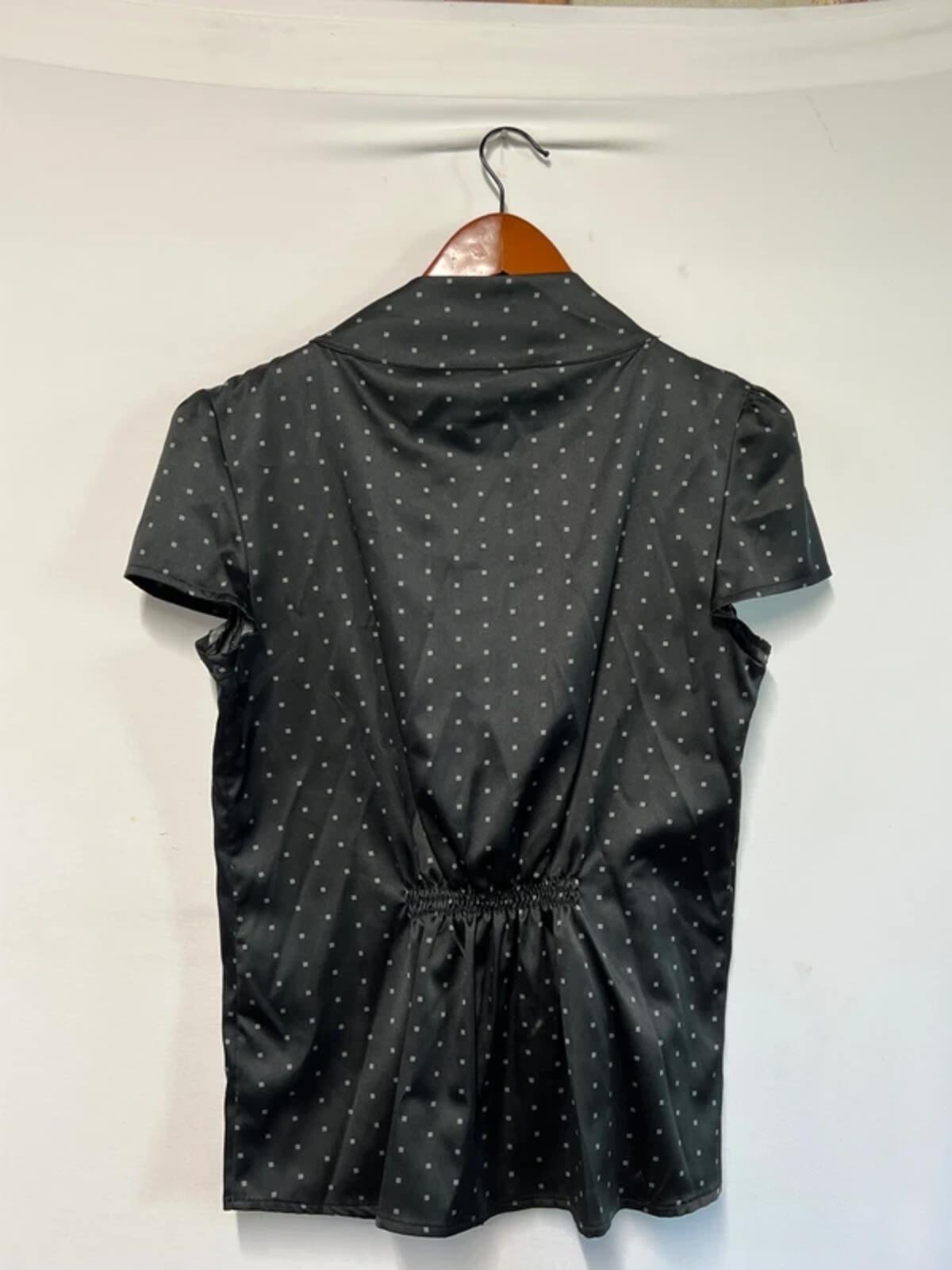 Rocha John Rocha | 14 | Black polka dot Blouse/Shirt