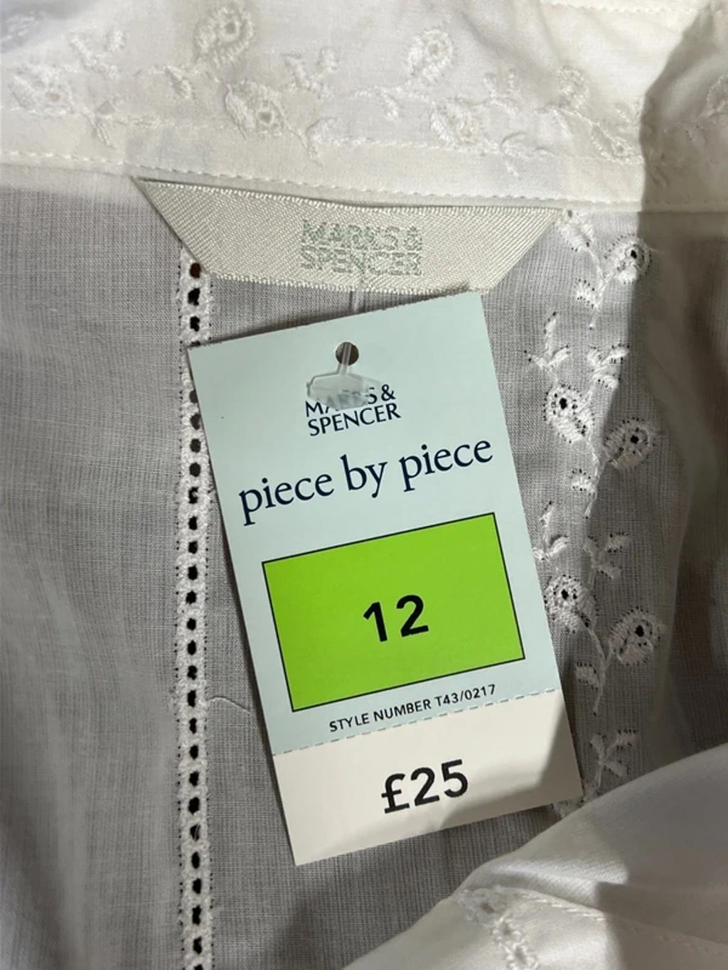 Marks and Spencer | White Blouse | 12 | New With Tags
