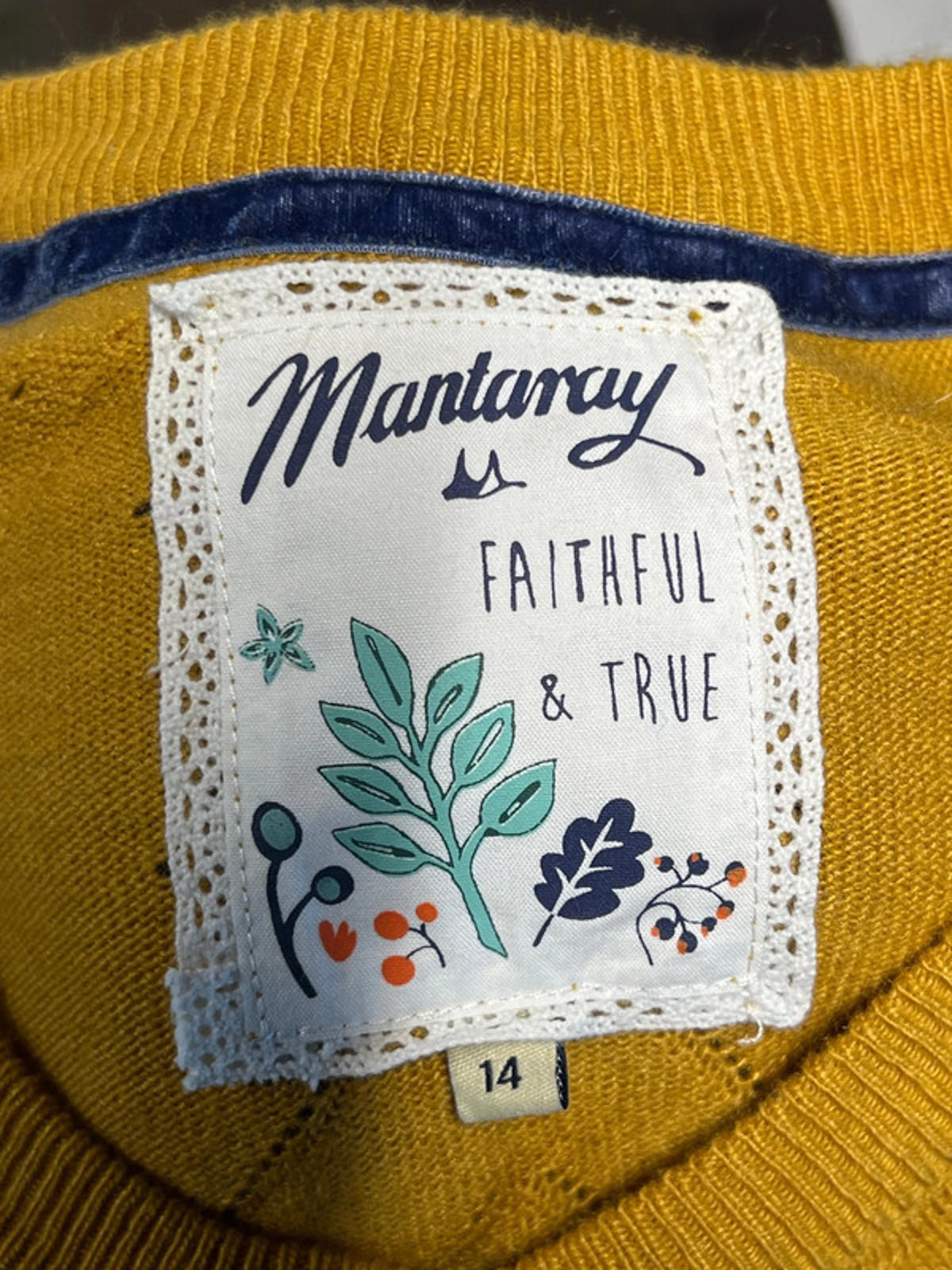 Mantaray | Mustard Cardigan | Size 14 | Wool/Viscose blend