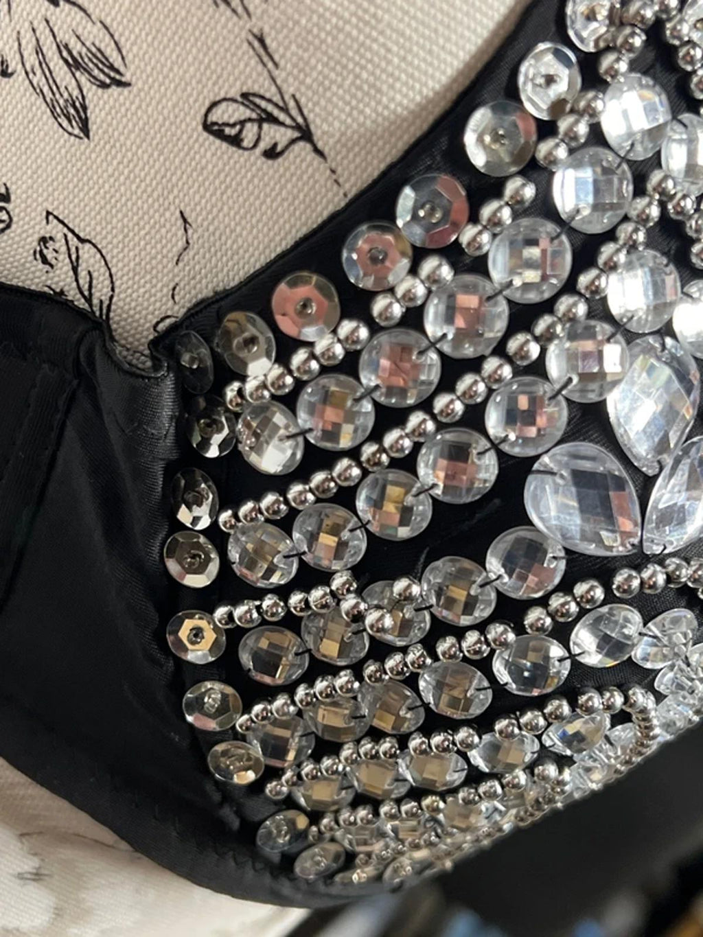 Studded/Beaded Bra | 38 | Alt Wear
