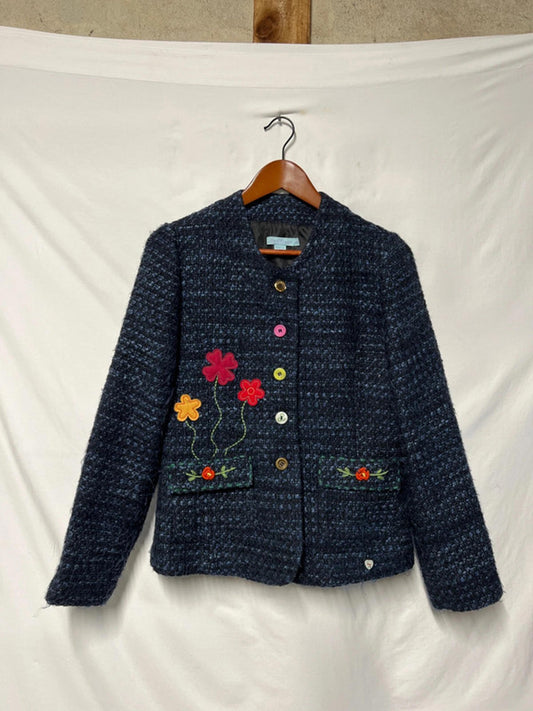 Vintage Joe Browns | 12 | Navy Embroidered Blazer