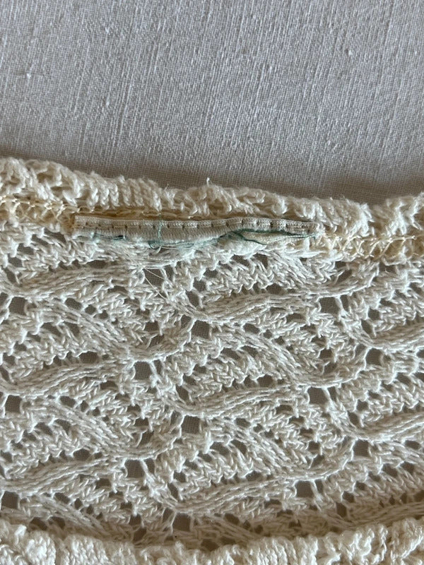 Cream Crochet Shirt | Size 8/10 | Great Conditon