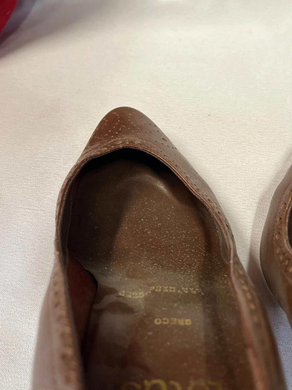 Vintage Lotus | 5.5| Tan Brogue Heels |