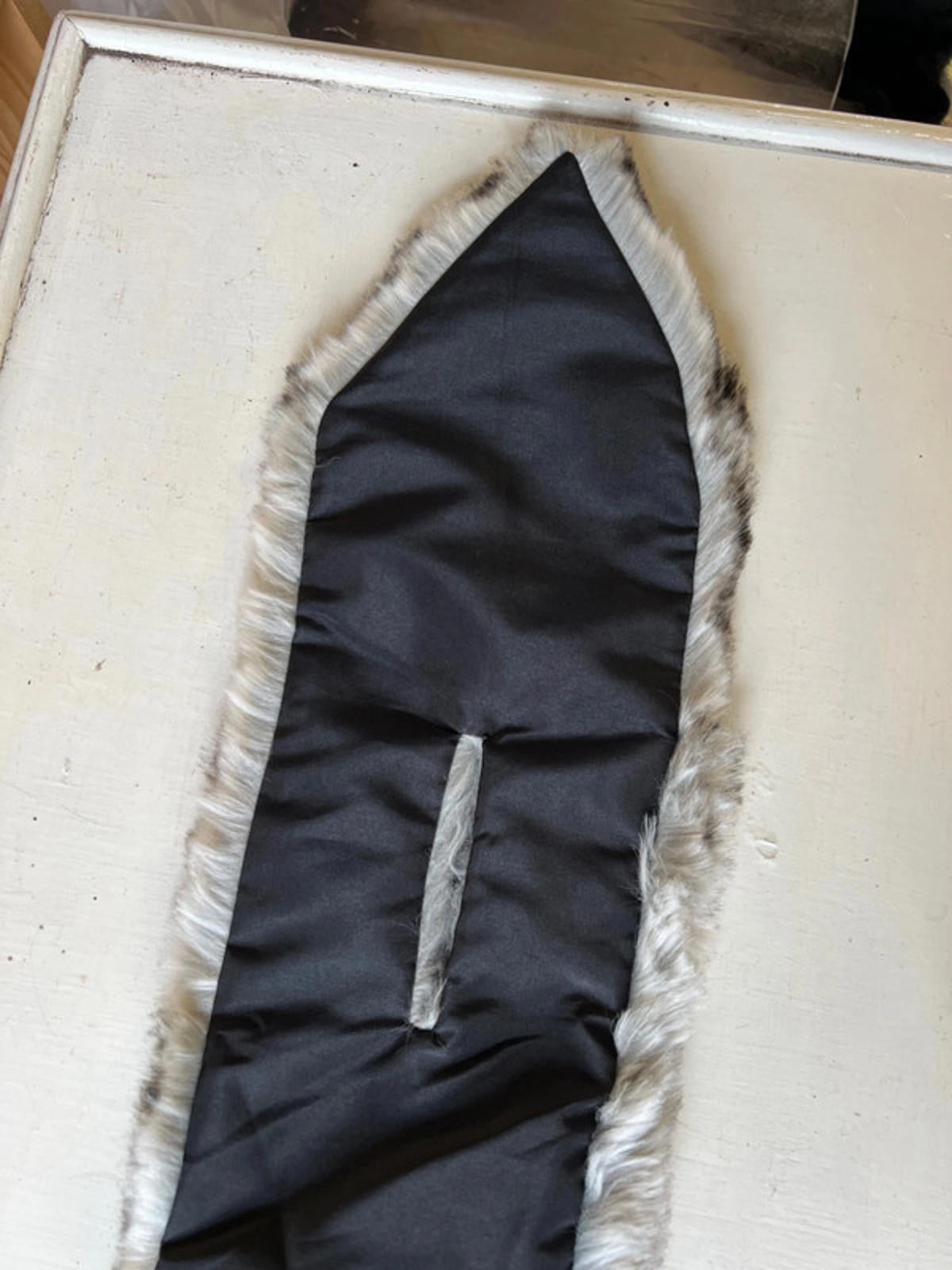 Grey Faux Fur Trim Replacement