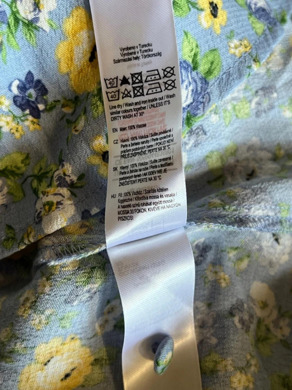 F&F | 14 | Eggshell Blue Floral Dress