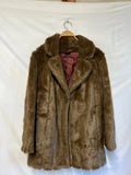 Faux Fur Coat | Size 16 | Modacrylic Blend | Plush &amp; Warm