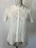 St Michael | Size 10/12 | White lace shirt