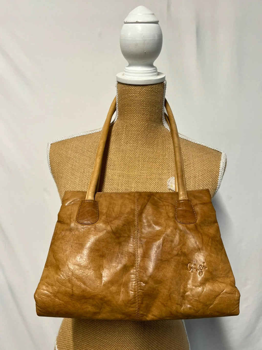 Vintage Gigi Handbag | Tan Leather