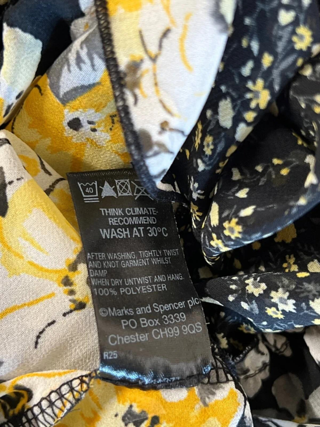 Marks and Spencer | 10 | Black and yellow 50’s-style summer dress