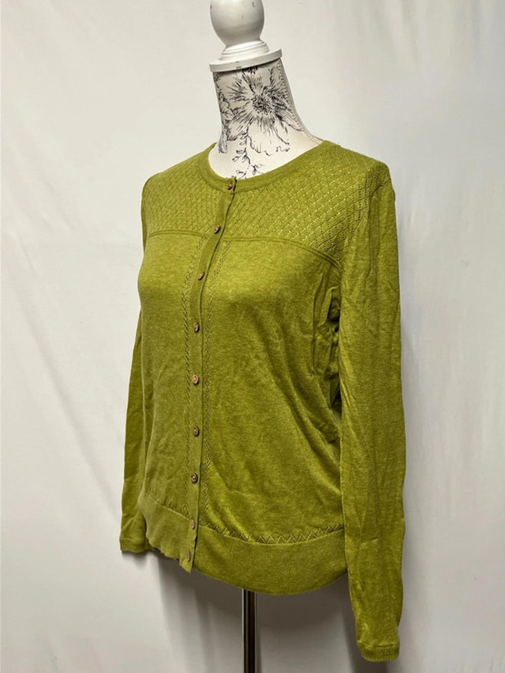Beacan Cove | 12 | Green Cardigan | Cotton