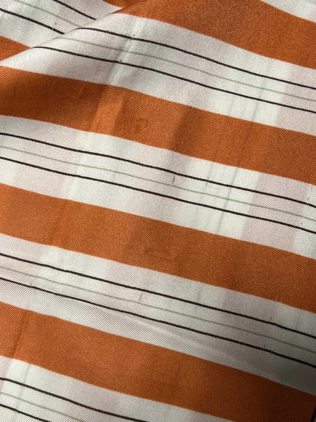 Polyester Orange Stripe Scarf
