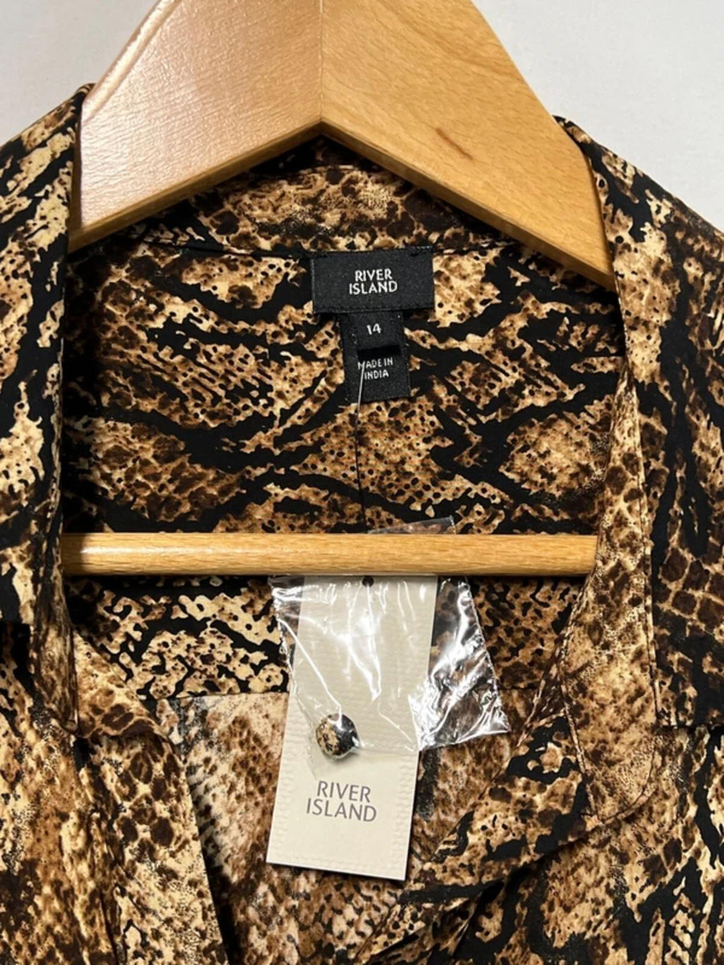 River Island | 14 | Snakeprint Blouse/Shirt | New With Tags