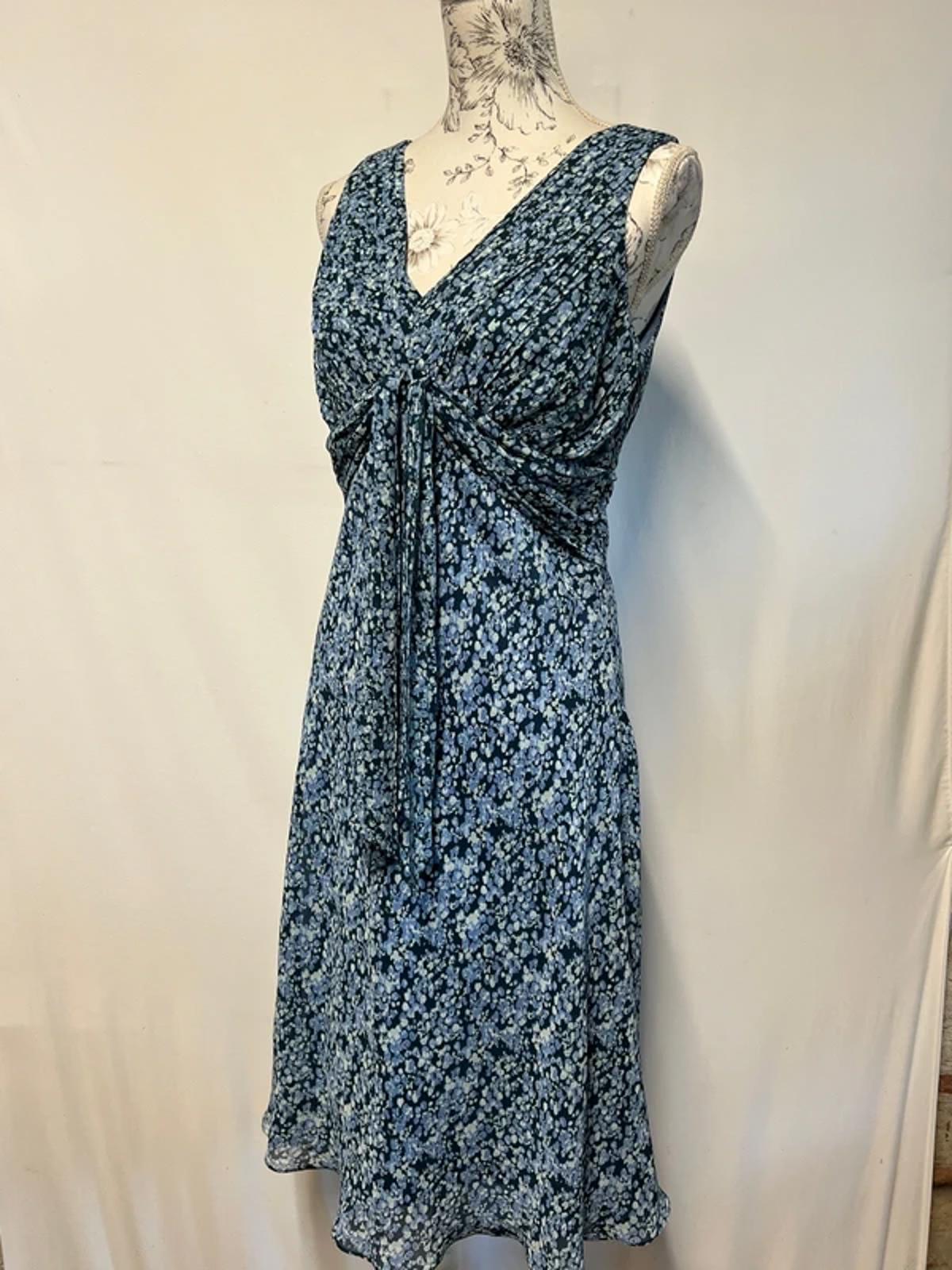 JFW | 14 | Blue Summer Dress | Abstract Floral