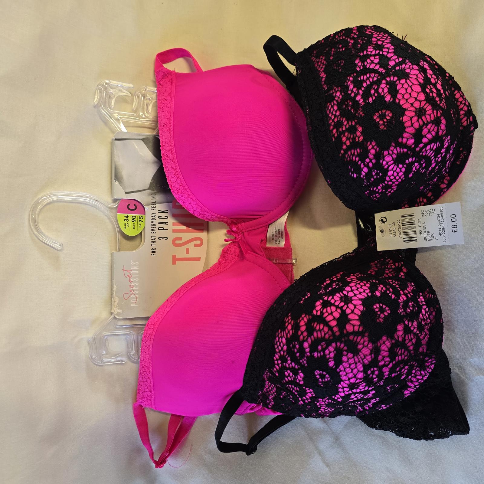 A pair of brand new Primark secret possessions bras