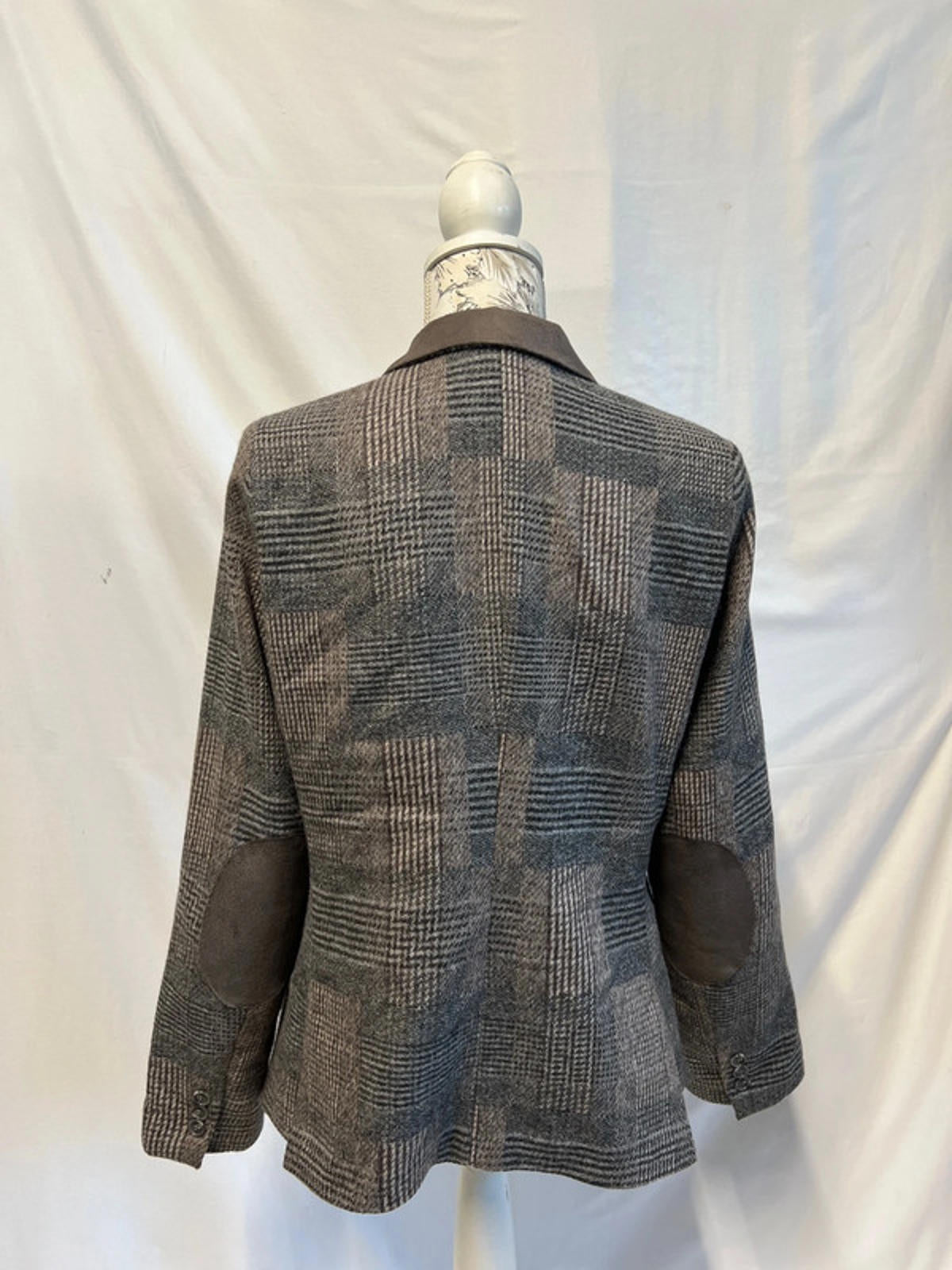 100% Pure New Wool Grey Blazer | Size 16 | Fully Lined