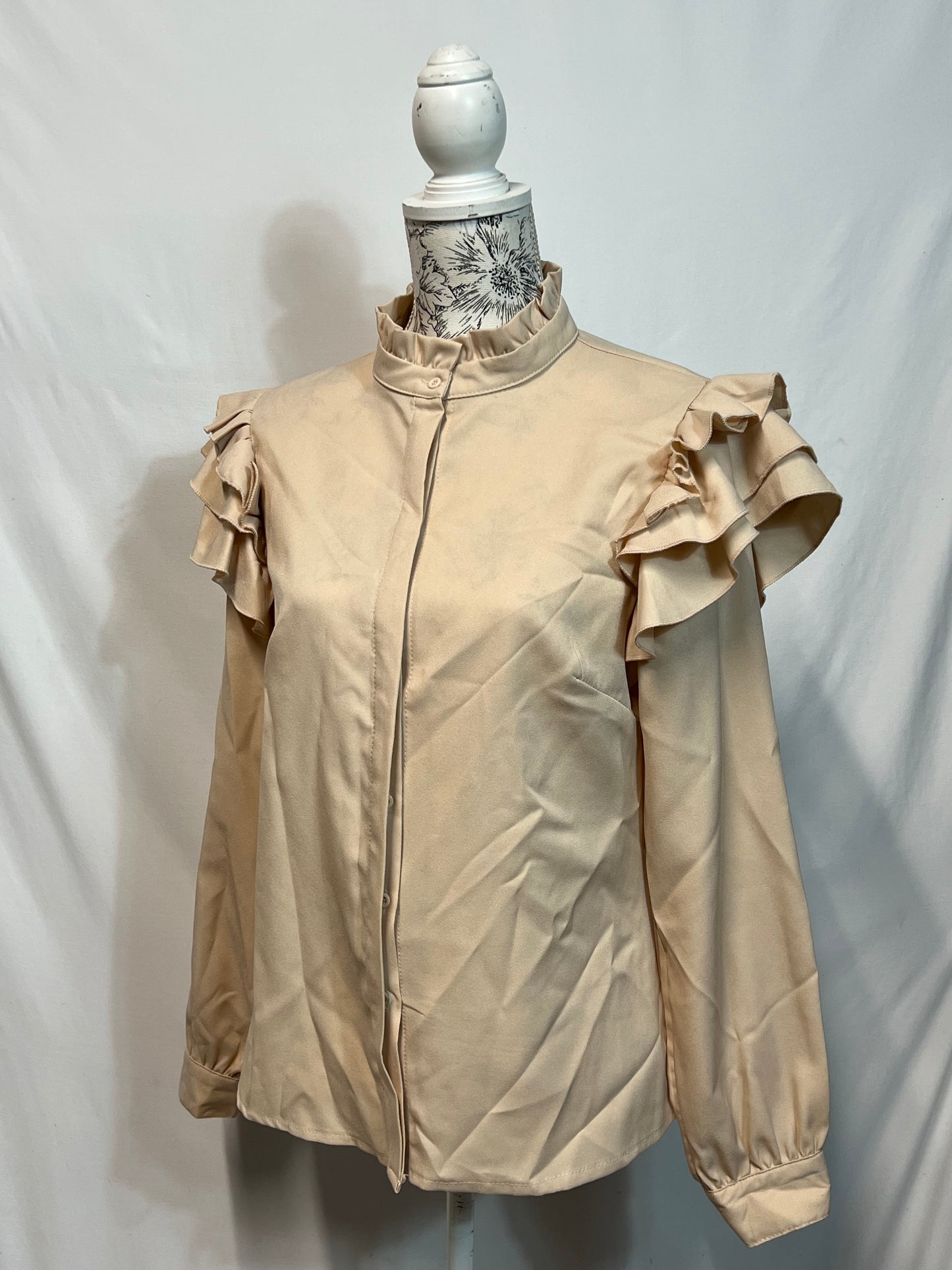 RAGE | Size 14 Beige Cream Blouse