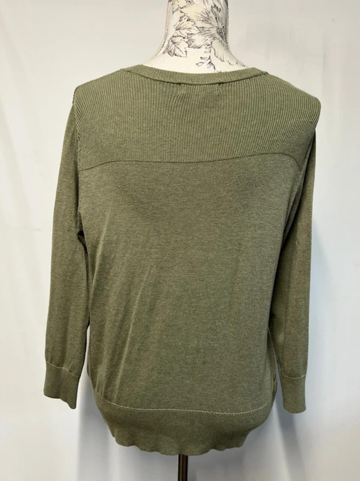 Red Herring | 14 | Khaki Cardigan | Viscose/Nylon blend