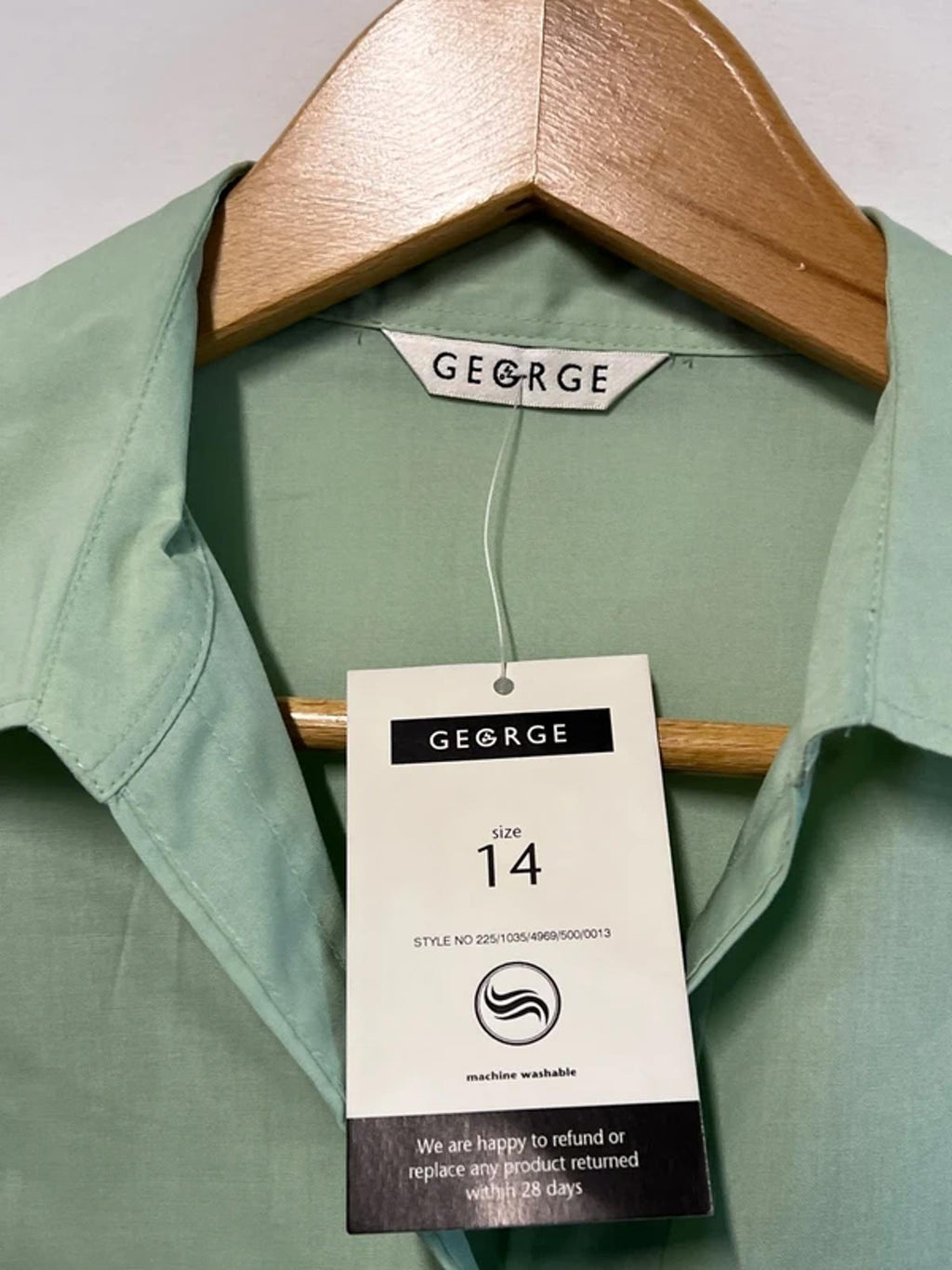 Vintage George | 14 | Mint green shirt