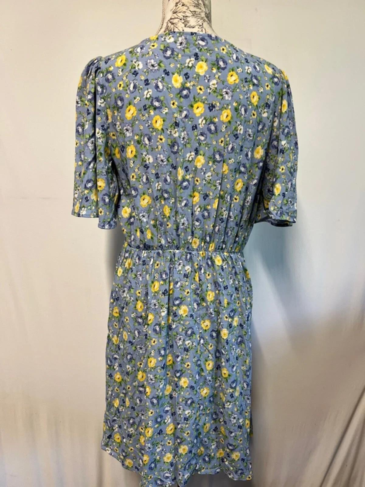 F&F | 14 | Eggshell Blue Floral Dress
