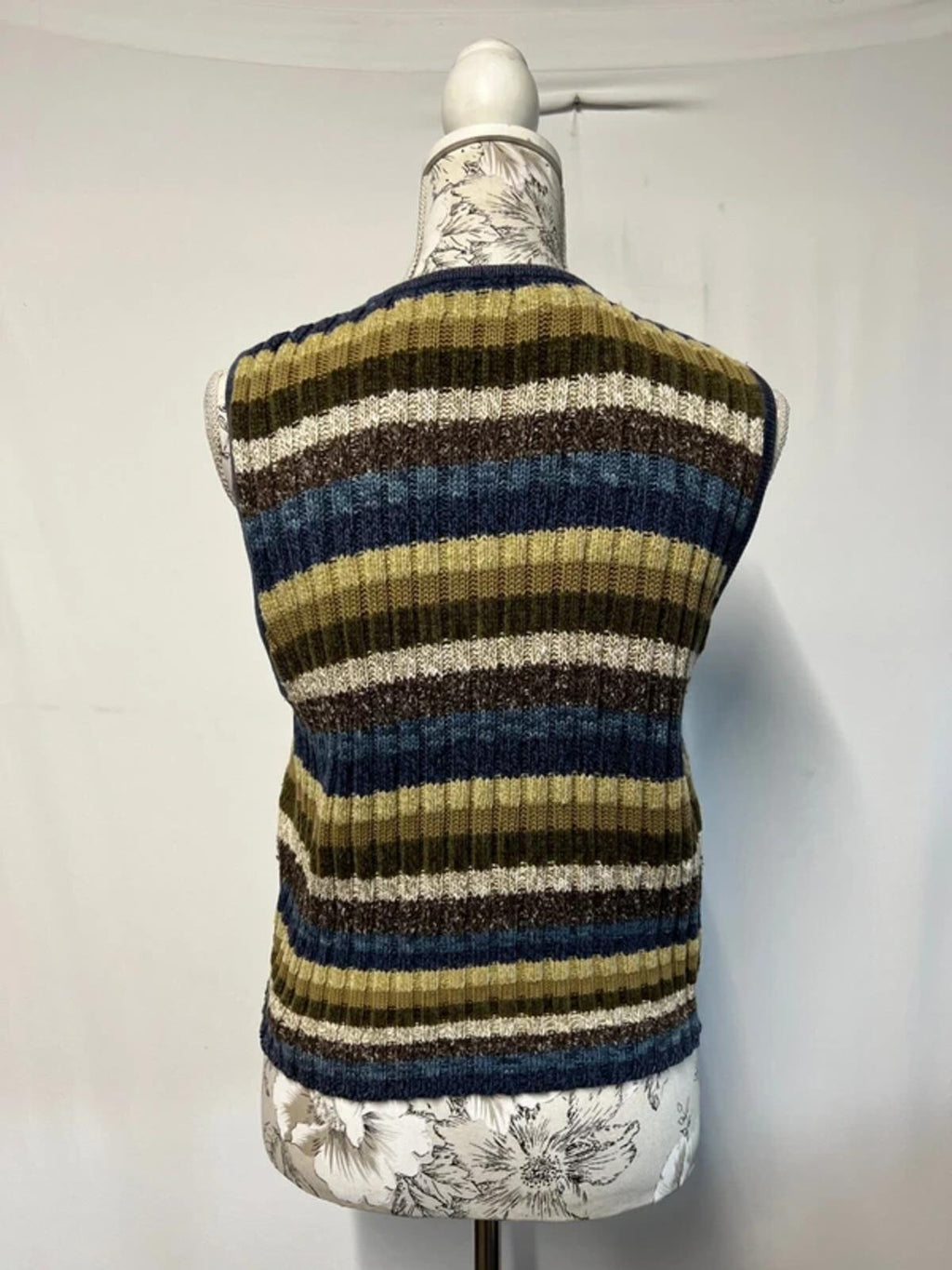 Lizwear | S | Cotton Striped Blue/Beige Bolero