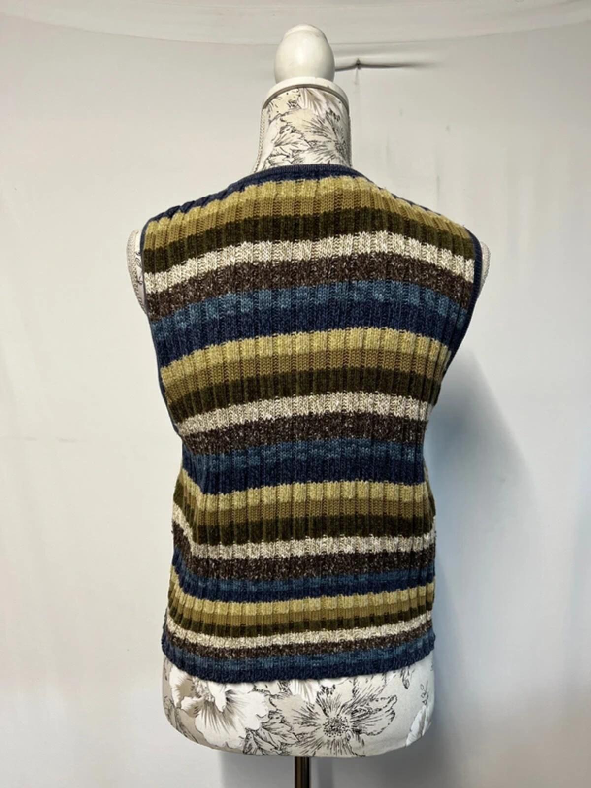 Lizwear | S | Cotton Striped Blue/Beige Bolero
