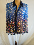 H! By Henry Holland unique design chiffon blouse size 14
