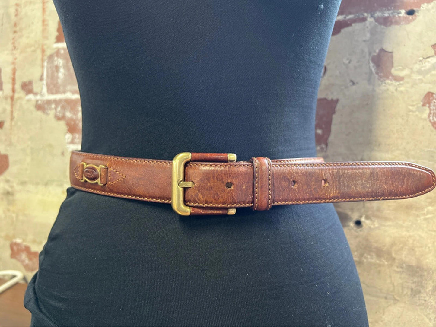Vintage The Bridge | 29”5’ | Tan Leather Belt