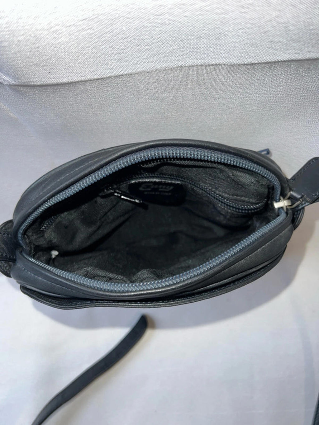 Vintage Enny Shoulderbag | Black Soft Italian Leather Shoulderbag