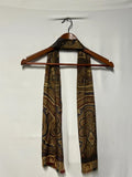 Liz Clairborne Vintage Silk Scarf | Brown/Gold