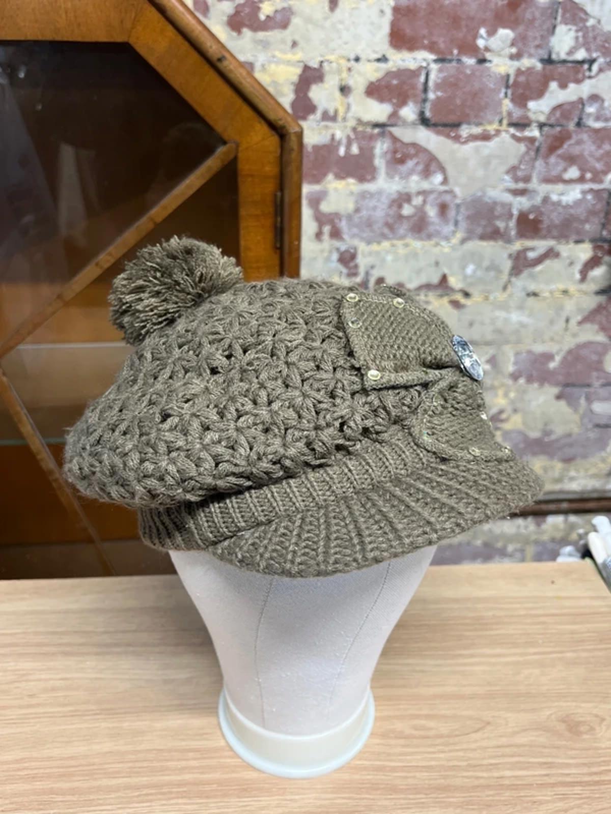 Brown Paper Boy Knitted Hat