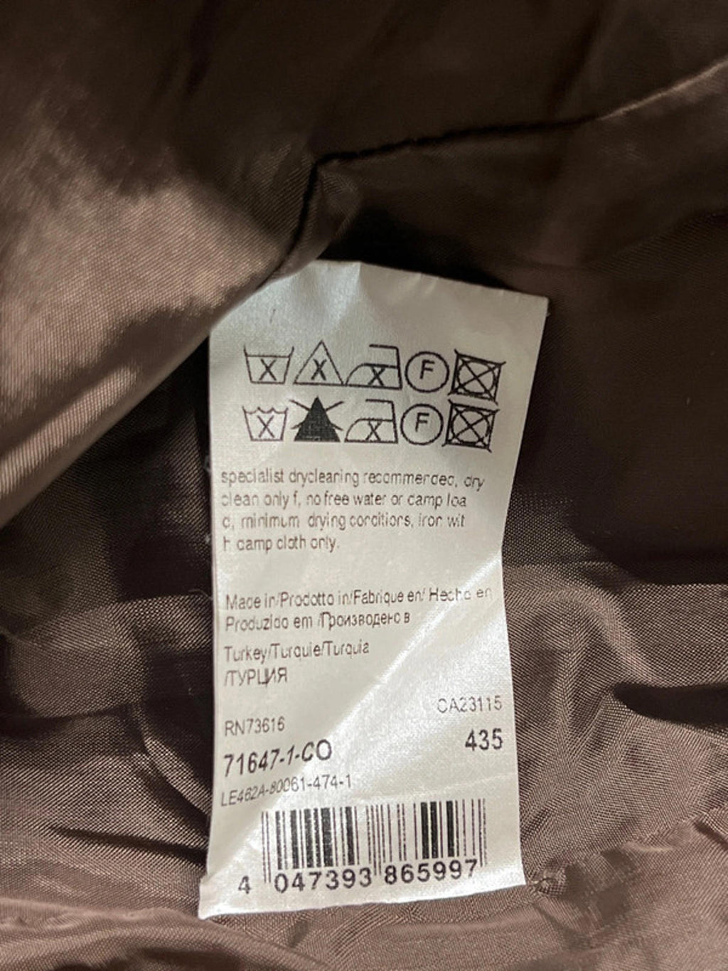 Hugo Boss| Brown Leather Jacket | Size 14