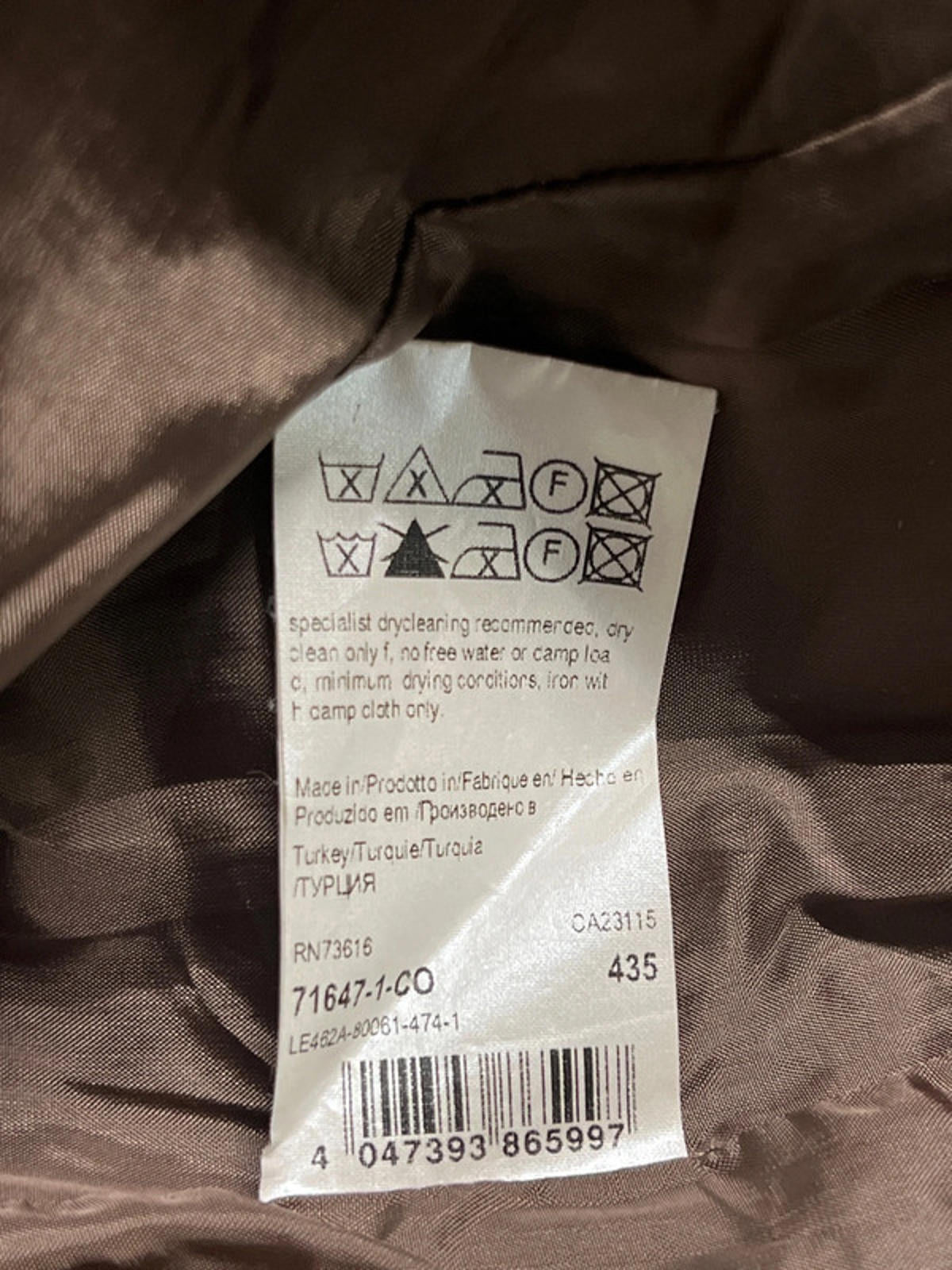 Hugo Boss| Brown Leather Jacket | Size 14