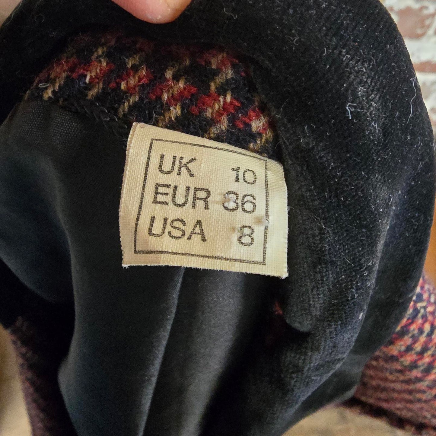 Vintage pure wool tweed double breasted jacket