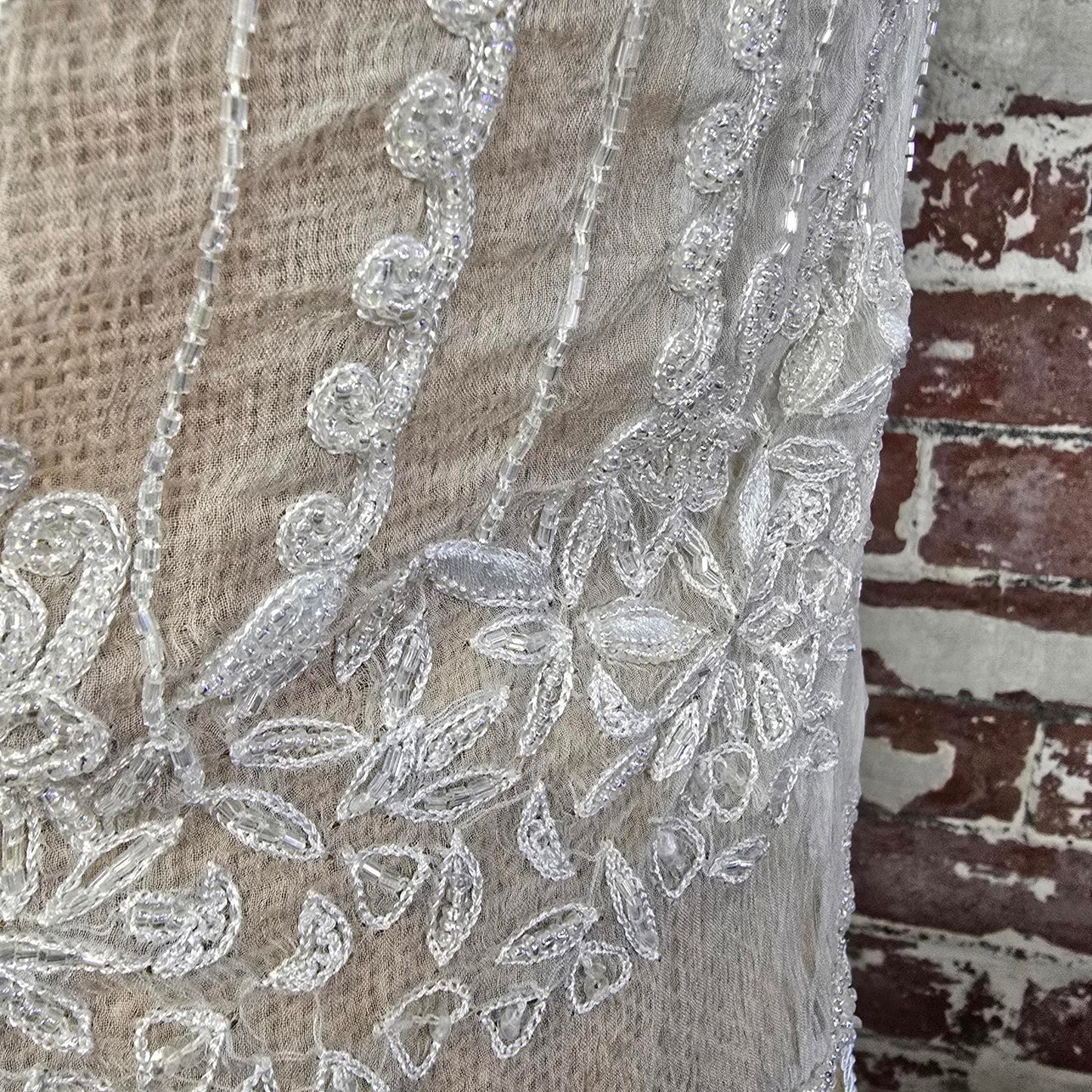 Handmade Vintage sequin chemiesette top size 10-12