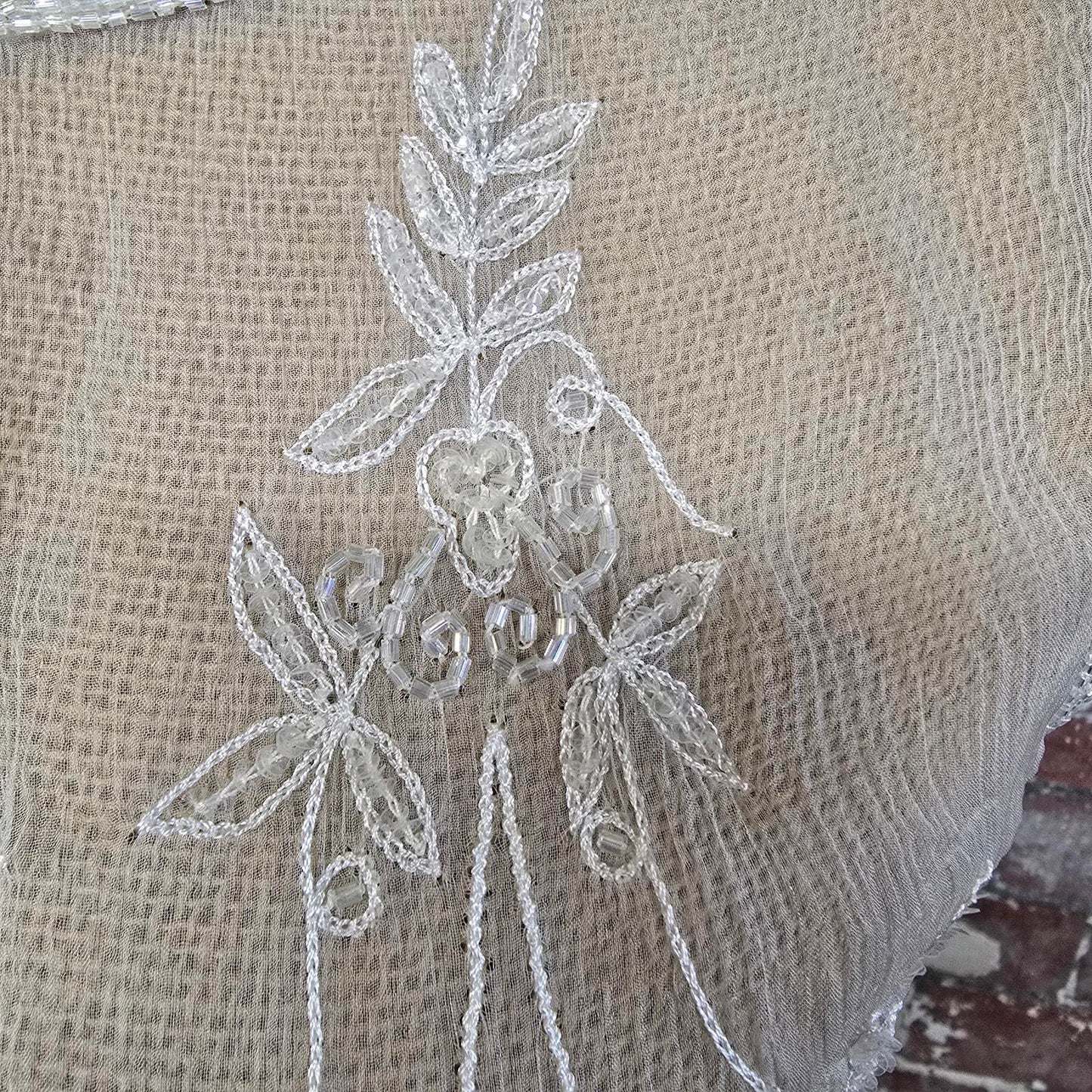 Handmade Vintage sequin chemiesette top size 10-12