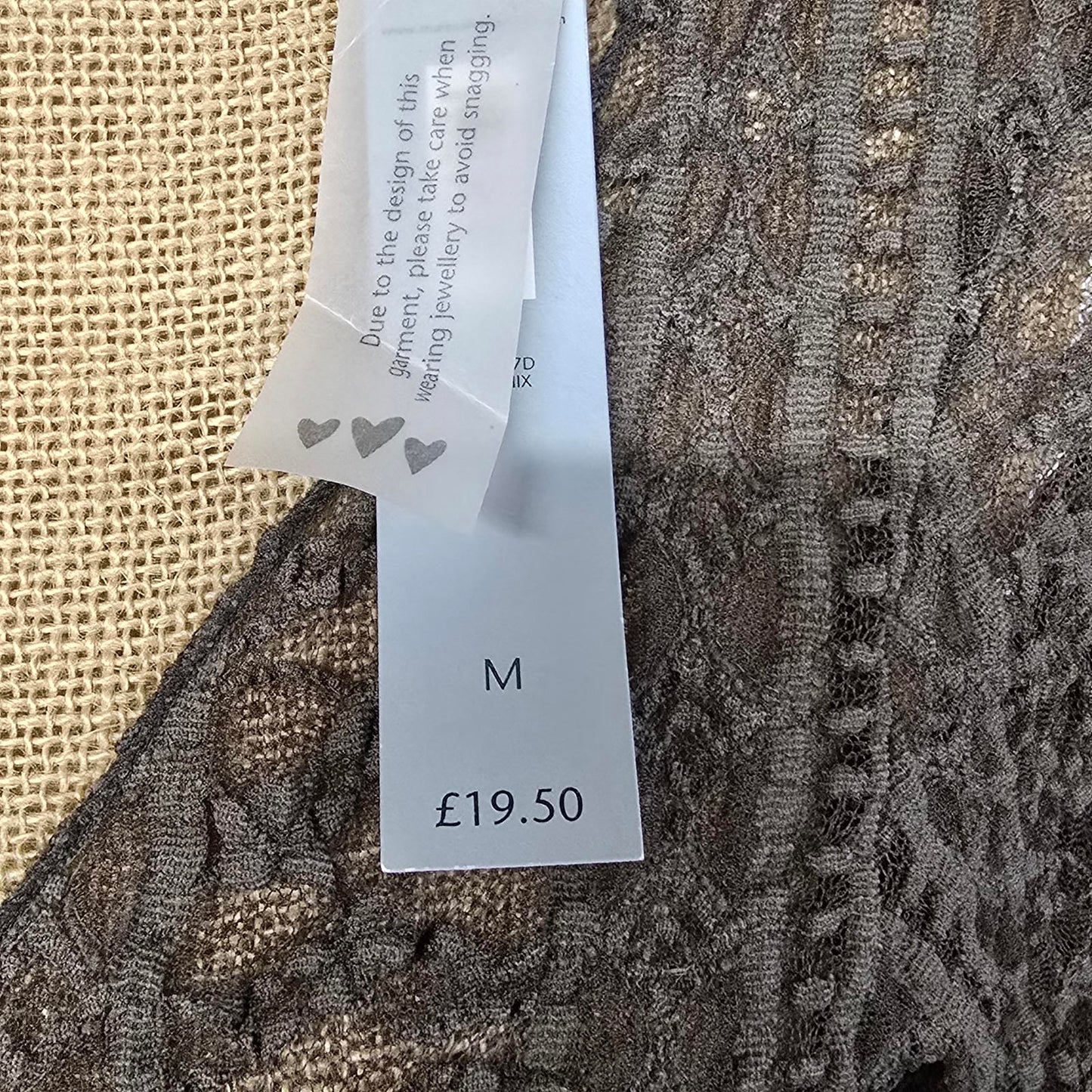 Brown Lace Knit Tie Front Cropped Cardigan