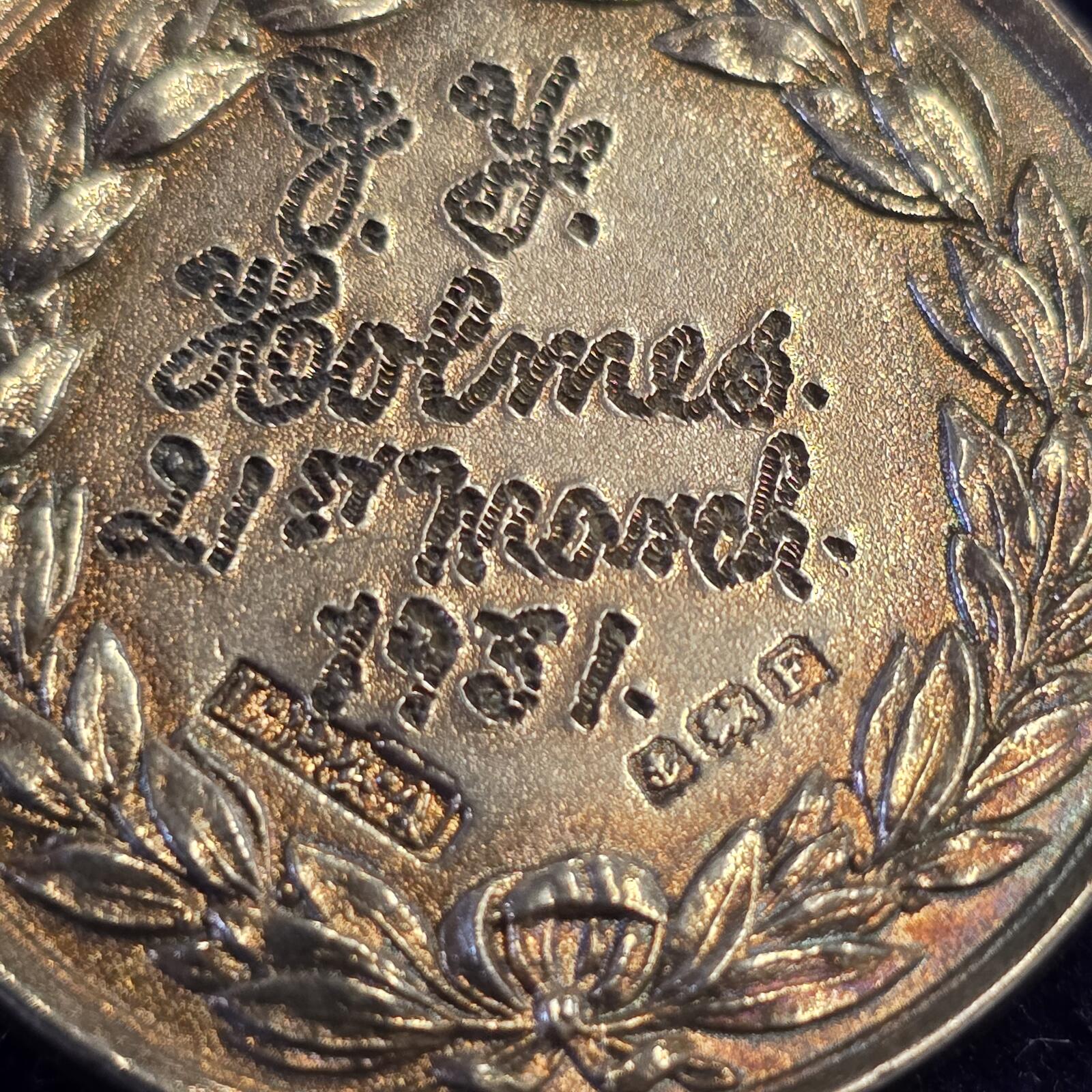 Hallmarked Sterling silver Medal