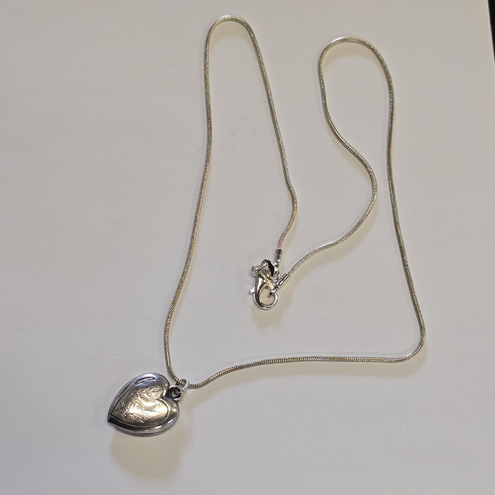 Silver | Heart Pendant and Necklace
