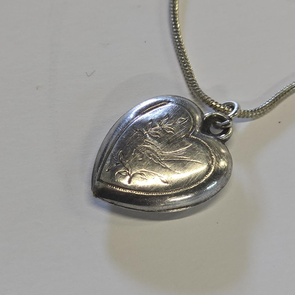 Silver | Heart Pendant and Necklace