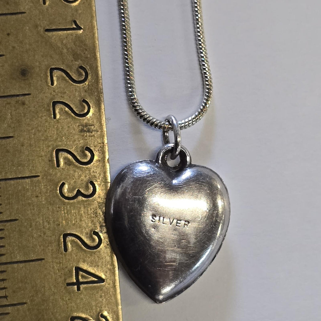 Silver | Heart Pendant and Necklace