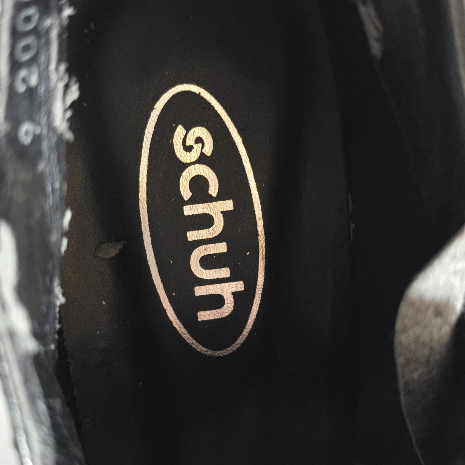 Ladies Schuh | Black Leather Petrol Flash | Ankle Boot | Size 7